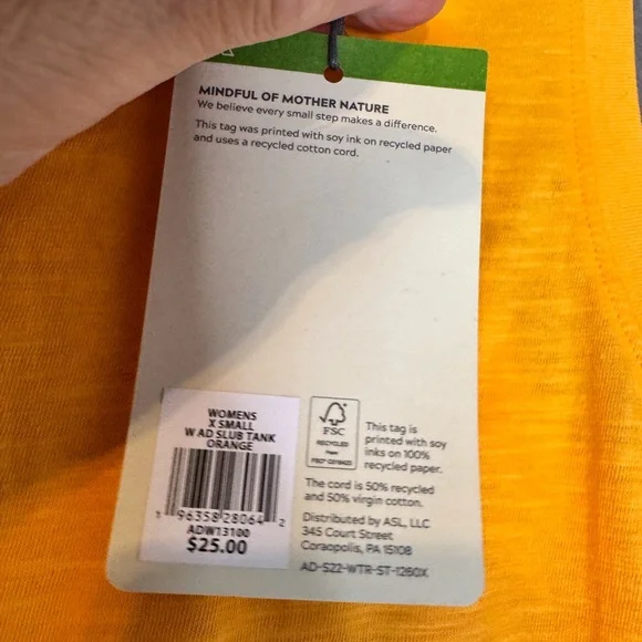 Alpine Women's Vibrant Yellow Muscle Tee. NWT. - Picture 2 of 5